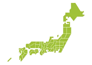 優先募集エリアの日本地図